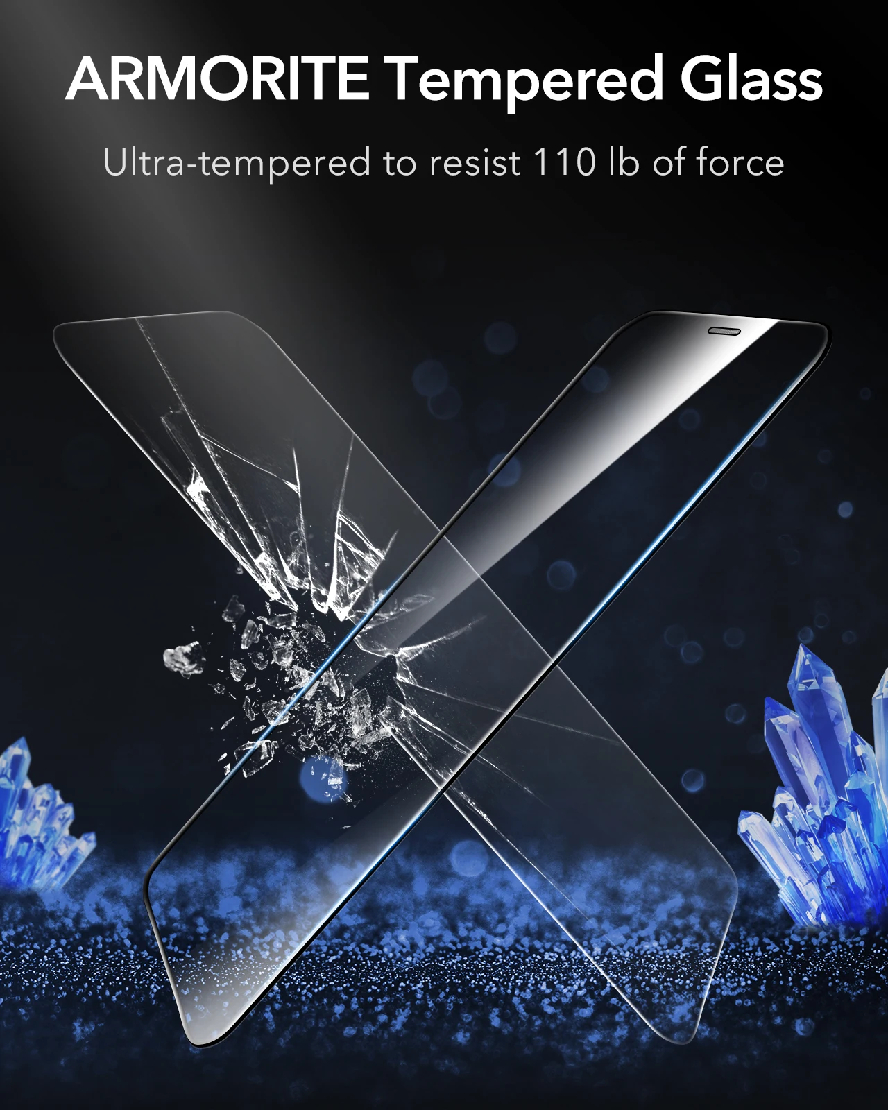 ESR for iPhone 12 Pro Max for iPhone 12 Pro Tempered Glass for iPhone 12 mini Screen Protector HD Anti Blue-Ray Anti-Glare-Spy