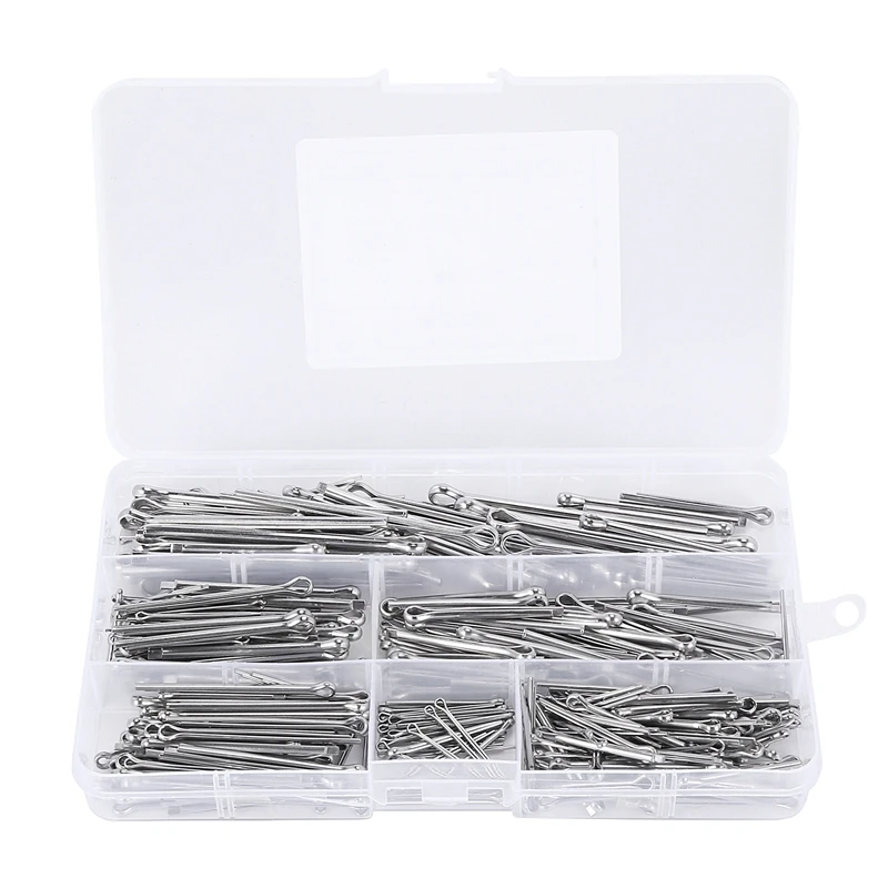 HOT SALE Cotter Fixings Set,6 Sizes 304 Stainless Steel Cotter Pin Clip ...