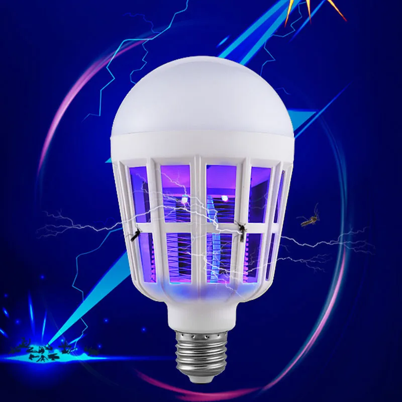 

15W 220V LED Bulb Mosquito Killer Lamp Electric Insect Trap Mosquito Killer Light For Outdoor Camping Night Sleepping Lamps
