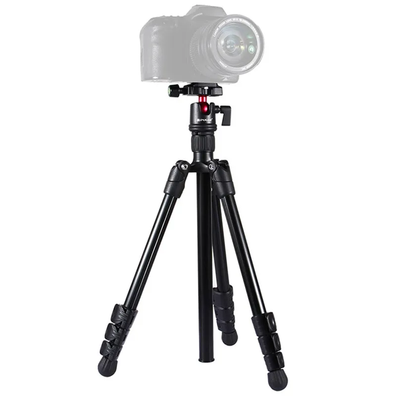 Foldable Camera Tripod holder 4 Section Folding Legs Metal Tripod Mount