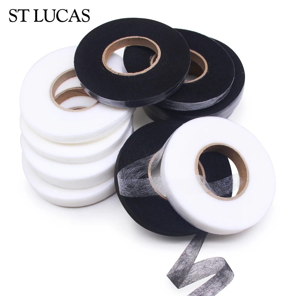 Rollo de cinta adhesiva doble cara para ropa, accesorio de tela Patchwork, de en fusión Omentum, color blanco/Negro, 70yds AliExpress Hogar y jardín
