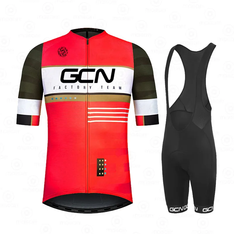 GCN Profession Cycling Jersey Set Summer Short Sleeve Cycling Riding