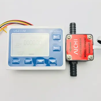 US211M Flow Meter Totalizer Flow Measurement with OF05ZAT Gasoline Gear Water Flow Sensor 1-10L/min US211M Flow Meter Totalizer Flow Measurement with OF05ZAT Gasoline Gear Water Flow Sensor 1-10L/min