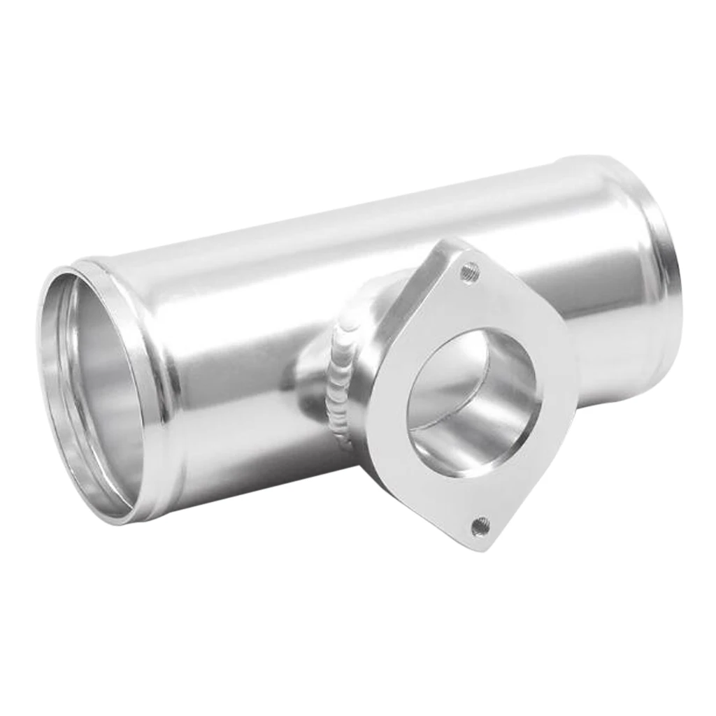 Автомобильный турбо выдувной клапан Rs S тип фланца алюминиевая переходная труба 2,5 ''серебро