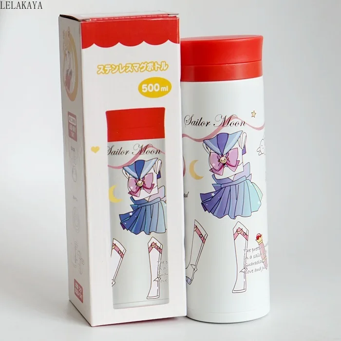 460 мл аниме Сейлор Мун Tsukino Usagi Action напечатанный рисунок Термокружка Из