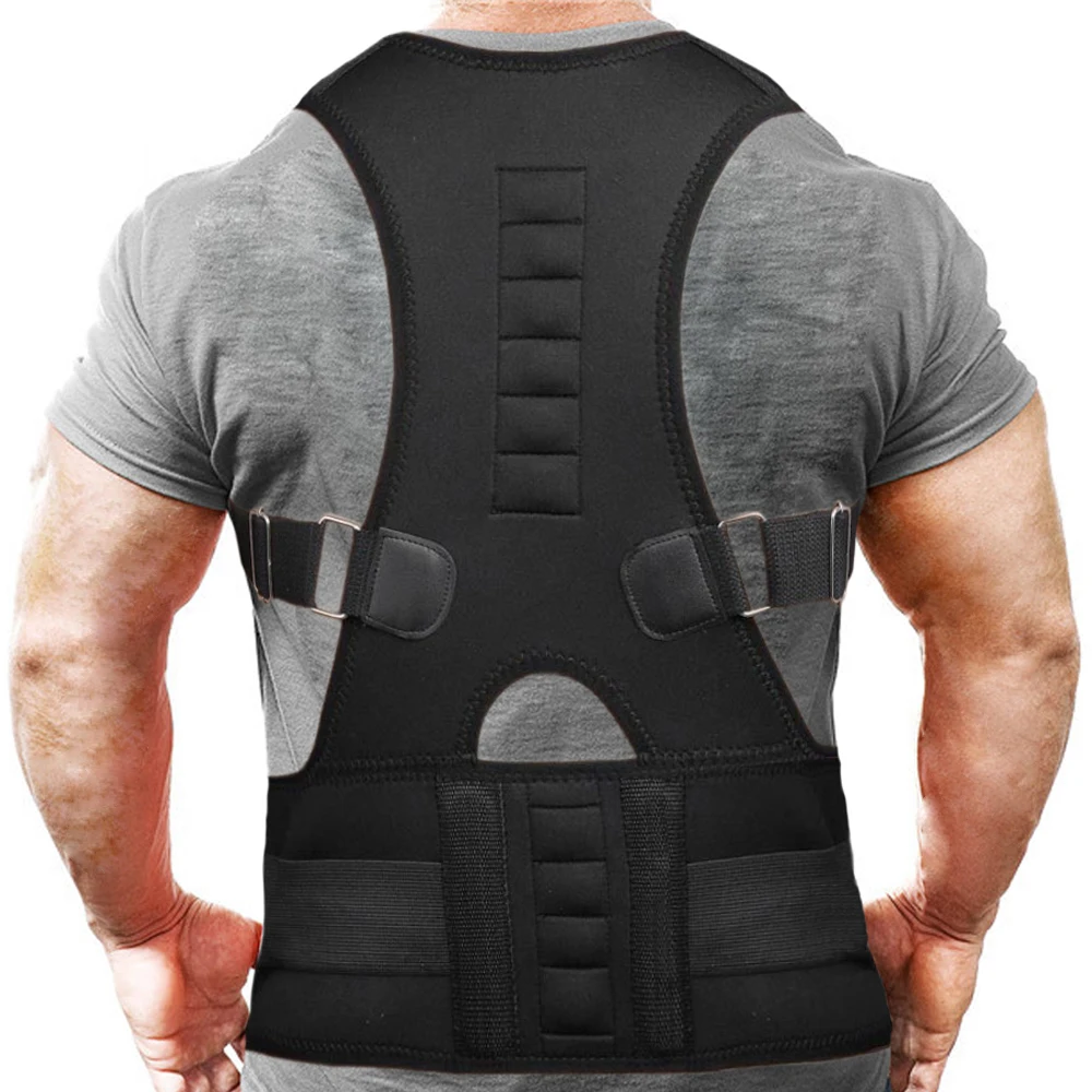 Magnetic Corrective Vest Posture Corrector Shoulder Bandage Corset Back Orthopedic Brace Scoliosis Back Support Belt Men Women