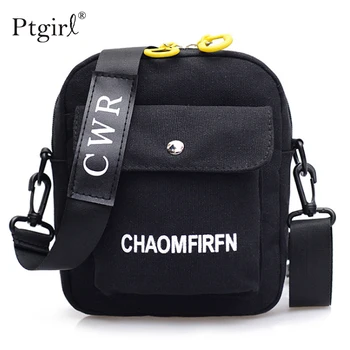 

2019 Fashion Women Shoulder Bag Pure Color Casual Tote Outdoor Bags Ptgirl Canvas Handbag Zipper Messenger Bags sac main femme