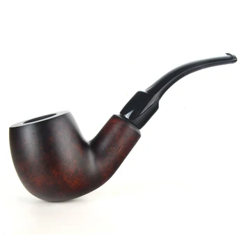 

Briar pipes tobacco smoking pipe smooth finish 9mm filter large full bent pipe shape #CK1017