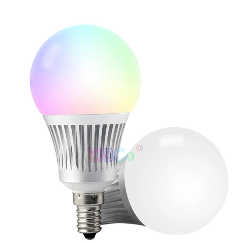 

Wholesale Miboxer FUT013 5W E14 RGB+CCT LED Light Blub 2.4G WiFi remote control led lamp AC100~240V
