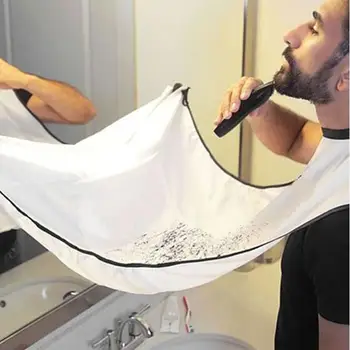 

Men Shaving Cloth With Four Suction Cups Dropship For Male Dye Beard Care Shaving Bib Apron Cape Hair Catcher Trimmings O8T7