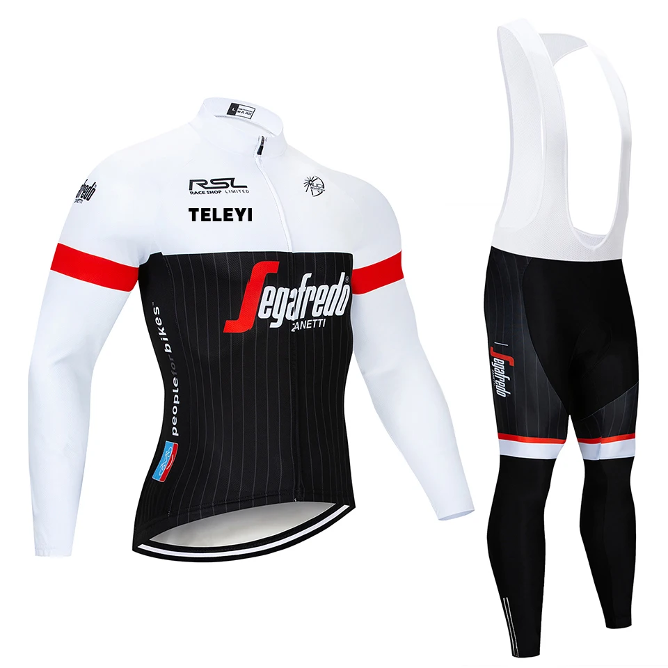 Новинка, мужская белая футболка для езды на велосипеде, комплект с длинным рукавом, осенний комплект для езды на велосипеде, MTB, шоссейный велосипед, одежда для велоспорта - Цвет: Лаванда