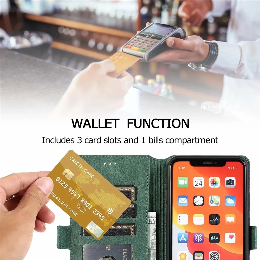 iphone 8 plus case Ultra Thin Leather Flip Cover Wallet Case for iPhone 11 Pro XS Max XR X 8 7 6s 6 Plus 5 5S SE 2020 Card Slots Folio Coque Stand phone cases for iphone 7