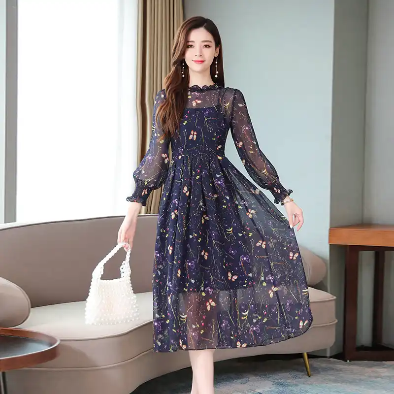 starry layered tulle long dress