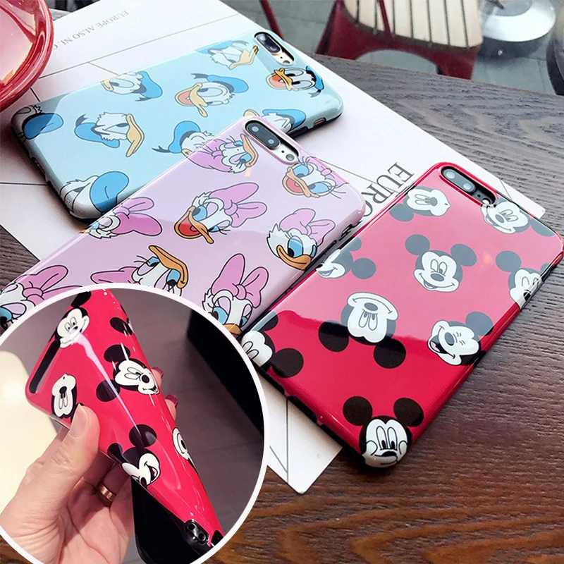 Милый мягкий силиконовый чехол с мышкой для iPhone XR Xs Max 6s 7 8 Plus Comic Daisy 7Plus ipone