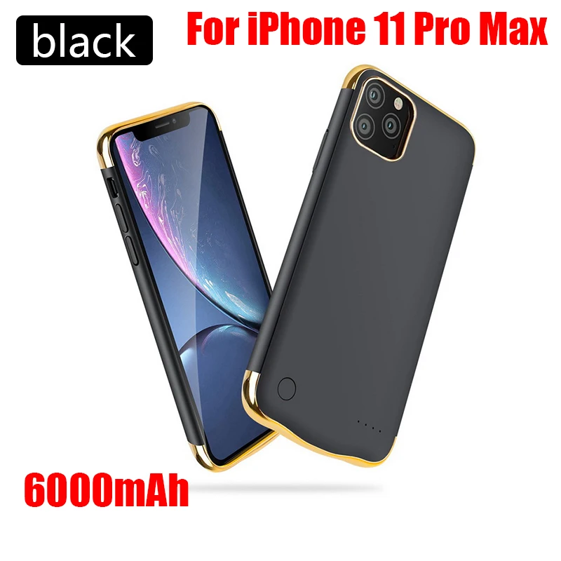 5500/6000 мАч Тонкий чехол для аккумулятора для iPhone 11 11 Pro 11 Pro Max чехол для зарядного устройства для аккумулятора чехол для зарядки для iPhone 11 Pro - Цвет: For iPhone 11Pro Max