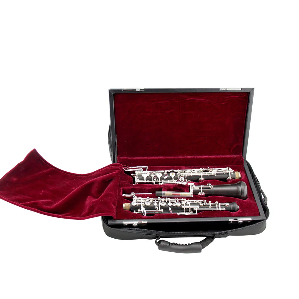 Профессиональный ebony корпус посеребренный ключ полуавтоматические октавы oboe