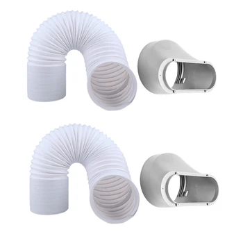 

Portable Air Conditioner Exhaust Hose Replacement Tube & Exhaust Duct Interface Set-Hose 5.9inch Diameter