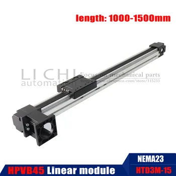 

Effective Travel Stroke Lenght1000mm1100mm 1200 1500mm HPVB45Timing Belt Linear Slide Guide Motion Module Sliding Tabel CNC