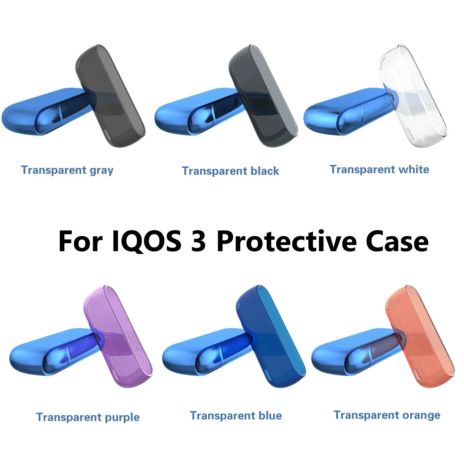Высококачественный прозрачный чехол для IQOS 3 0 6 цветов защитный электронной