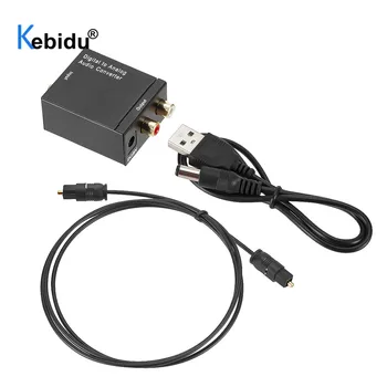 

Kebidu RCA Digital To Analog Audio Converter With Fiber Optical Cable Optical Coaxial Toslink Signal To Analog Audio Adapter
