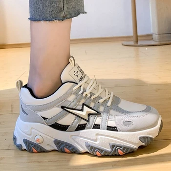 

2020 Autumn Woman Platform Sneakers Ulzzang Designers Brand Woman Casual Shoes Fashion Chunky Sneaker Ladies Old Dad Shoes 5cm