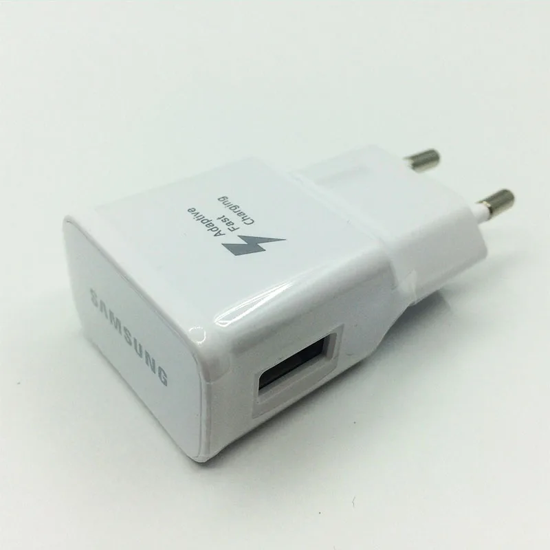 Samsung USB зарядное устройство Быстрая зарядка для samsung s10 s9 s8 plus настенный адаптер для Xiaomi mi 9 Красный mi note 7 8 pro зарядное устройство для мобильного телефона - Тип штекера: EU Charger Only