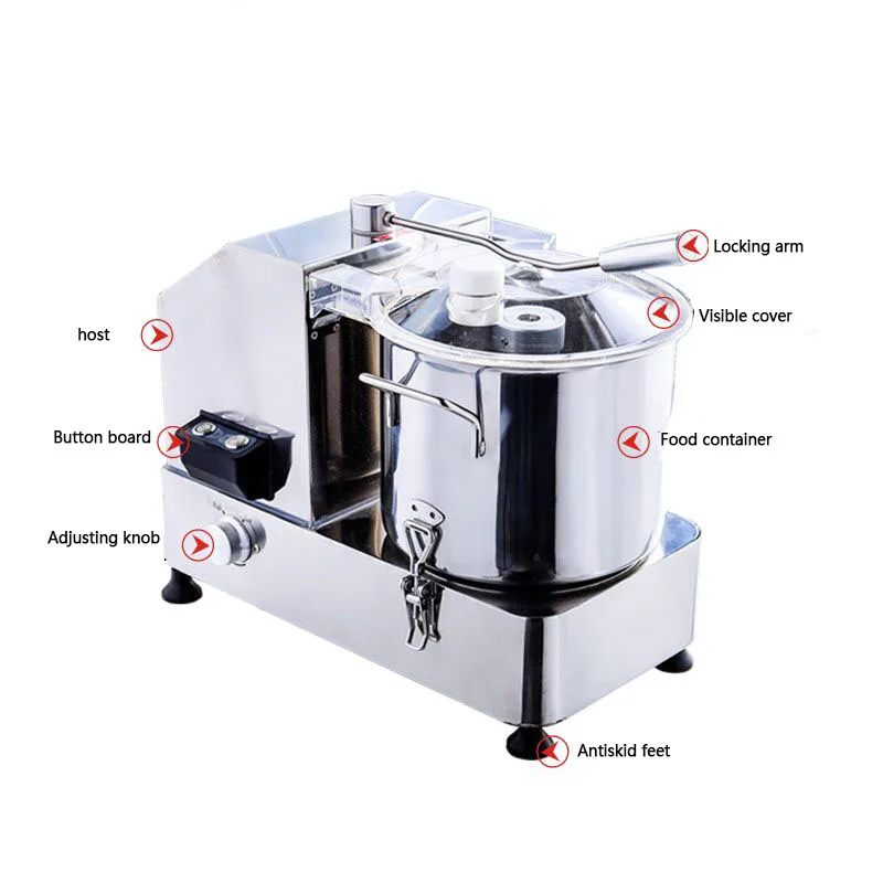 6/9L Automatic Powerful Meat Grinder Multifunctional Electric Food Processor Electric Blender Chopper Meat Slicer Cutter