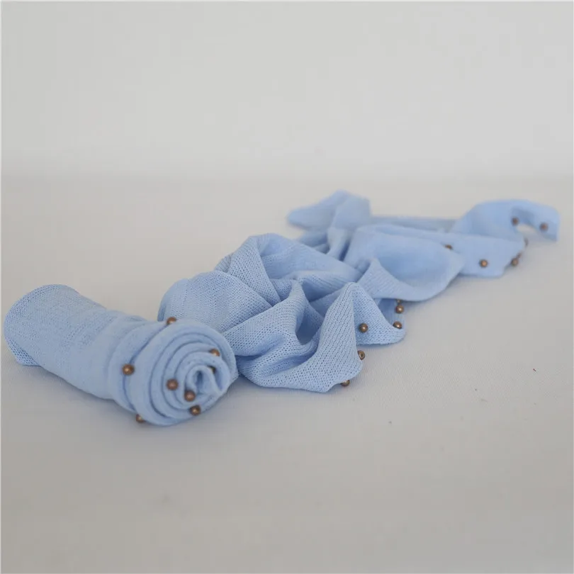 

Multiple Colors Pearl Stretch Wrap Photo Props Jersey Fabric Newborn Wrap Layer Baby Swaddle Cocoon Photography Props