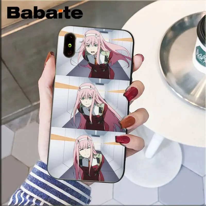 Babaite two darling in the franxx TPU черный чехол для телефона, чехол для iPhone8 7 6 6S Plus X XS MAX 5 5S SE XR 11 11pro 11promax - Цвет: A8