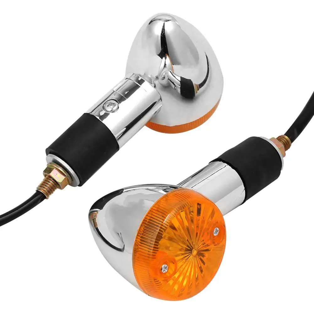 Motorcycle Turn Signal 2Pcs 12V Universal Motorcycle Turn Signal Indicator Light Turning Amber Lamp Bulb Motorbike Lamps Blinker Flash Bike Lamp motorcycle light motorcycle turn signal lights motorcycle turn signal