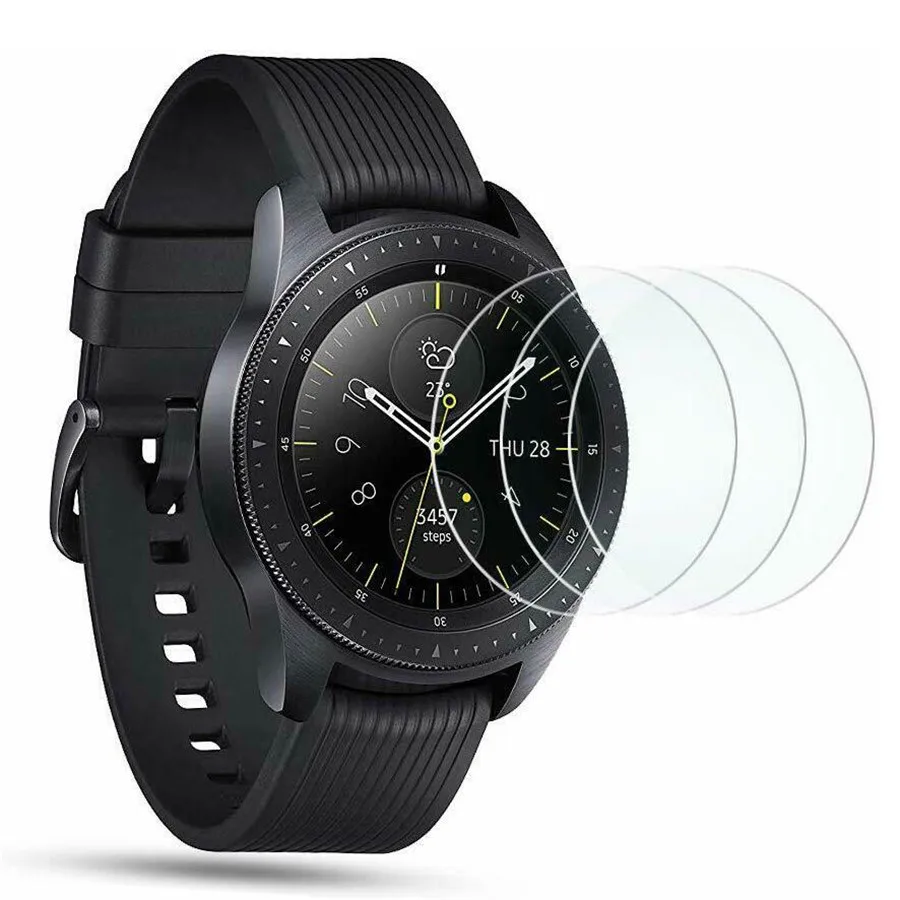 9H Tempered Glass Screen Film For Samsung Galaxy Watch 42mm 46mm Protective Screen Protector For Galaxy Watch 3 41 45mm Gear S3