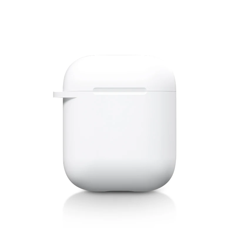 white earphone case Чехол для Apple Airpods 1 2 Беспроводной Bluetooth наушники чехол яркого цвета, для Apple AirPods симпатичный чехол коробка Защитный чехол - Цвет: white earphone case