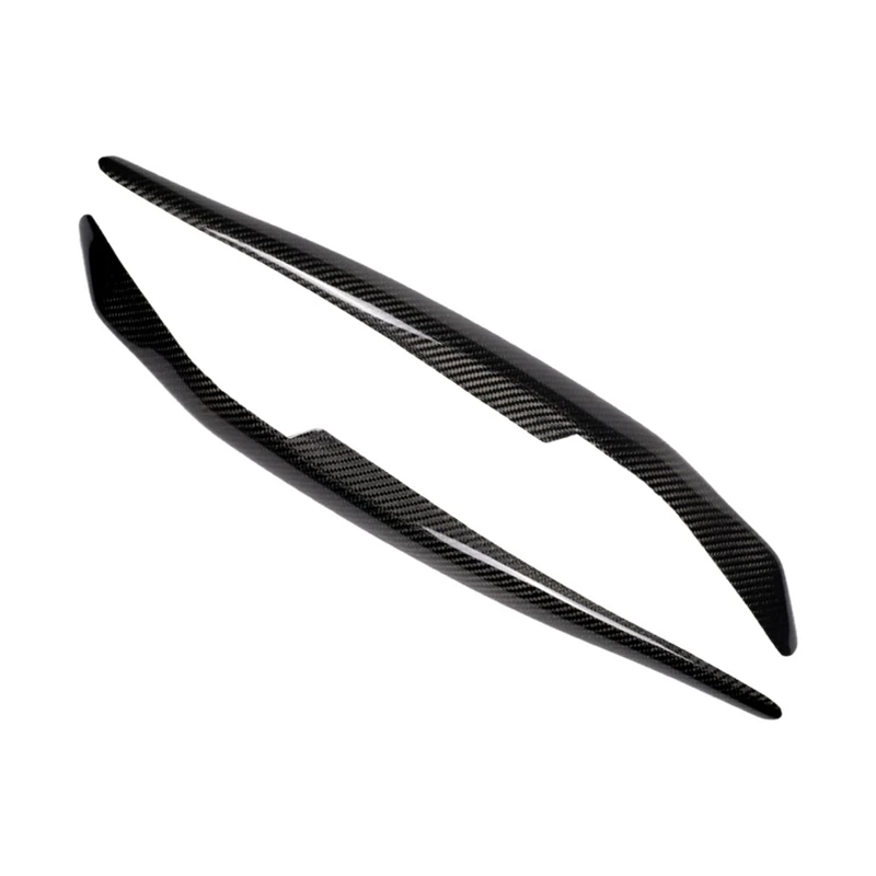 

Carbon Fiber Headlight Eyelids Eyebrows Stickers Fit for M i t s u b i s h i Lancer Evo X 10 08-14