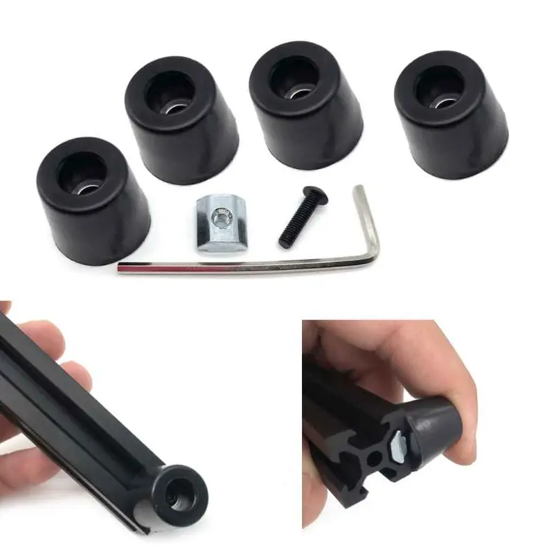 

4 Sets Antivibration Feet For i3 MK3 Printer Kit Anti-vibration Rubber Landing Mat Feet For 2020 Profile 3D Printer Parts