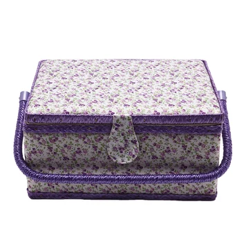 

Sewing Box European Fabric Storage Desktop Sewing Kit Set Home Daily