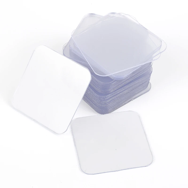 120pcsMagicStickersDoublesidedTransparentPlasticSuctionCup