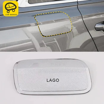 

CARMANGO For Audi A6 C8 2019 Car Styling Electroplating Gas Fuel Tank Cap Cover Trim Frame Sticker Exterior Accessories