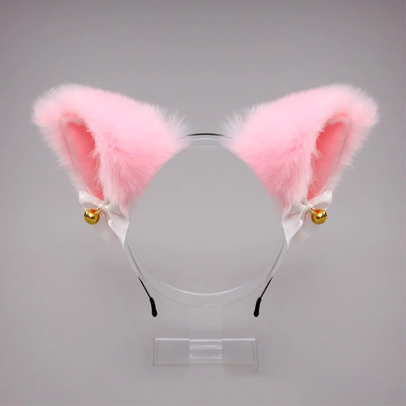 F3MD faux Prémek Rózsi Kismacska ears Párta vel Üdv Bura Pucér Plüss cosplay haja Érlelődik