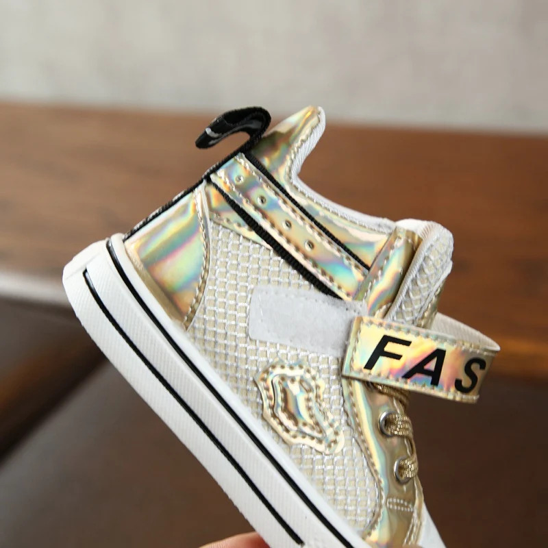 Демисезонный детские, для малышей Мальчики Девочки искусственная(-ый) блесток Дизайнерские кроссовки повседневный, с буквенной надписью удобный анти-скольжения на мягкой подошве кроссовки