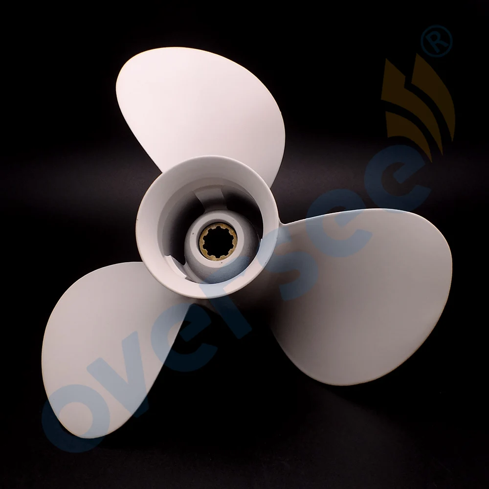 OVERSEE 664-45949-02-EL Size 9-7/8x13 Propeller For Yamaha 30HP 25HP Outboard Engine Motor 9 - 7/8 x 13 | Автомобили и мотоциклы