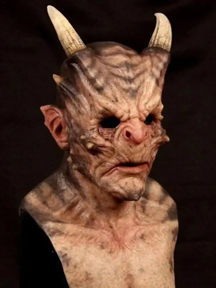 Halloween Devil Mask Scary Cosplay Headgear Prop
