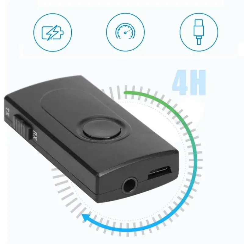 Прочный передатчик приемник тонкий дизайн BT-500 Bluetooth 4,2 AUX 3,5 мм USB адаптер беспроводной аудио приемник передатчик