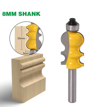 

Casing & Base Molding Router Bit 8mm Shank Line Knife Woodworking Milling Cutter