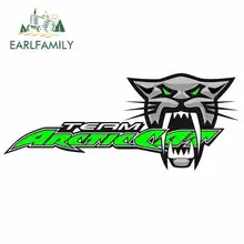 EARLFAMILY 13cm x 12.4cm for Team Arctic Cat Roar Anime Funny Car Stickers Cartoon Vinyl JDM Bumper Trunk Truck Graphics Decal