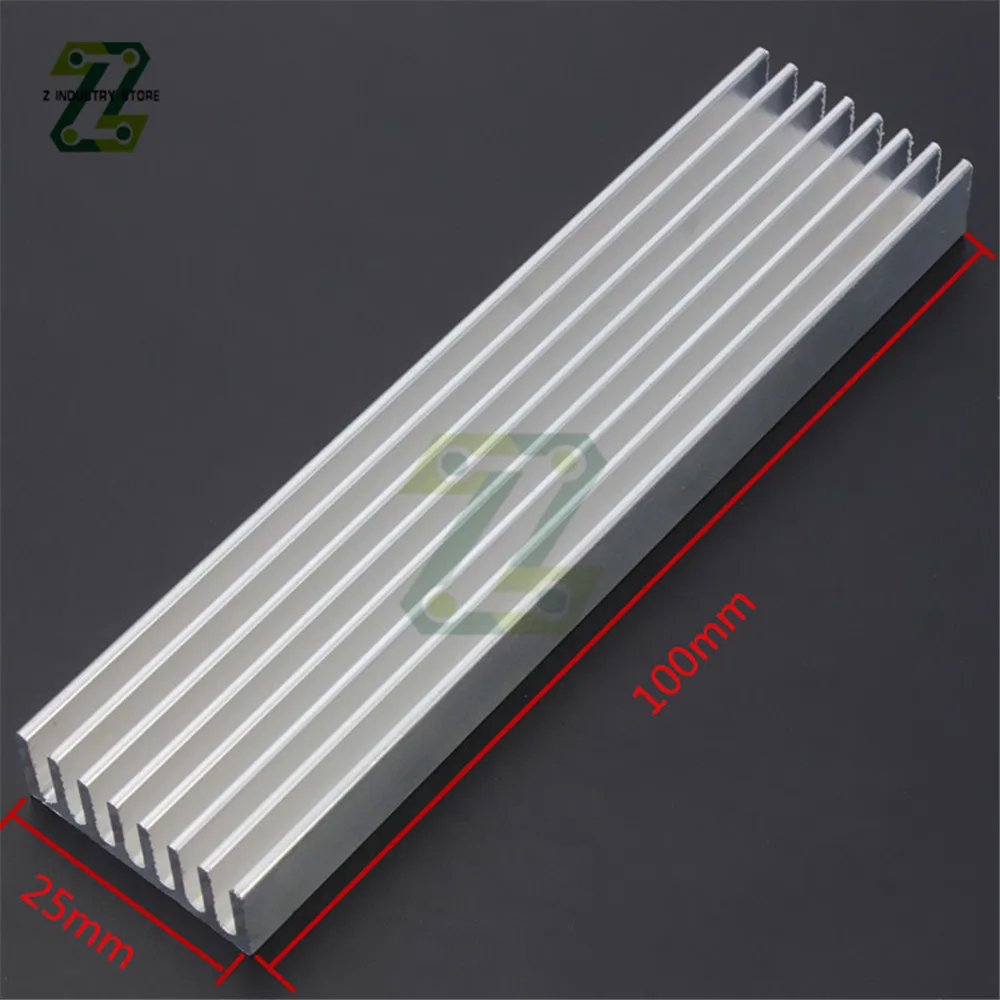 100x25x10mm Radiator Aluminum Heatsink Extruded Heat Sink for LED Electronic Heat Dissipation Cooling Cooler aluminum heat sink