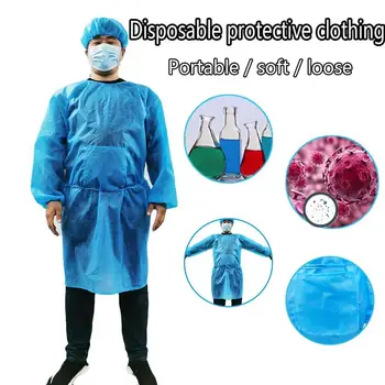 

Disposable Protective Clothing Anti-Dust Isolation Isolation Clothing Safety Suit #20