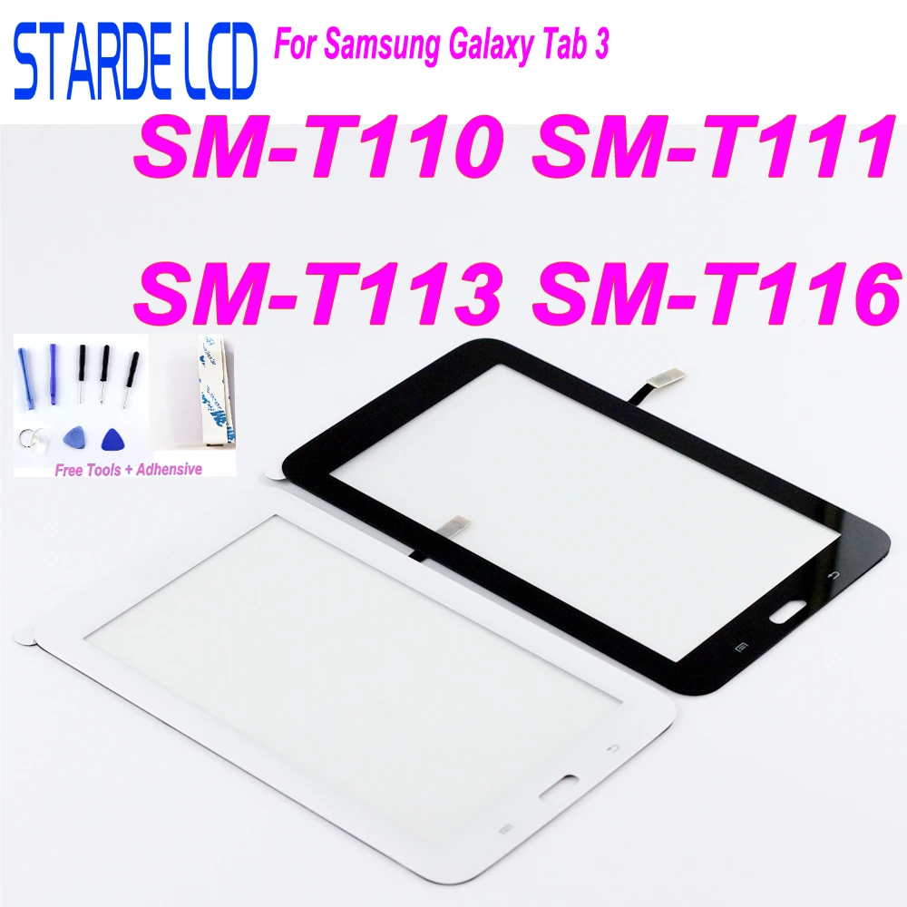 Новинка для samsung Galaxy Tab 3 SM-T110 SM-T111 SM-T113 SM-T116 Сенсорный экран Панель планшета T110 T111 T113 T116 в сборе