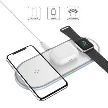 

3 in1 15W Qi Wireless Charger For IPhone X XR XS Max 8 Fast Wirless Charging For Samsung Xiaomi Huawei Phone Qi Wireless Charger
