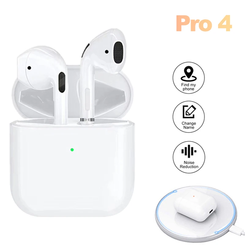 Airpodding Pro 4 Wireless Bluetooth Earphone TWS Headphones HiFi AirPro Mini Music Earbuds Headset For iPhone Xiaomi huawei