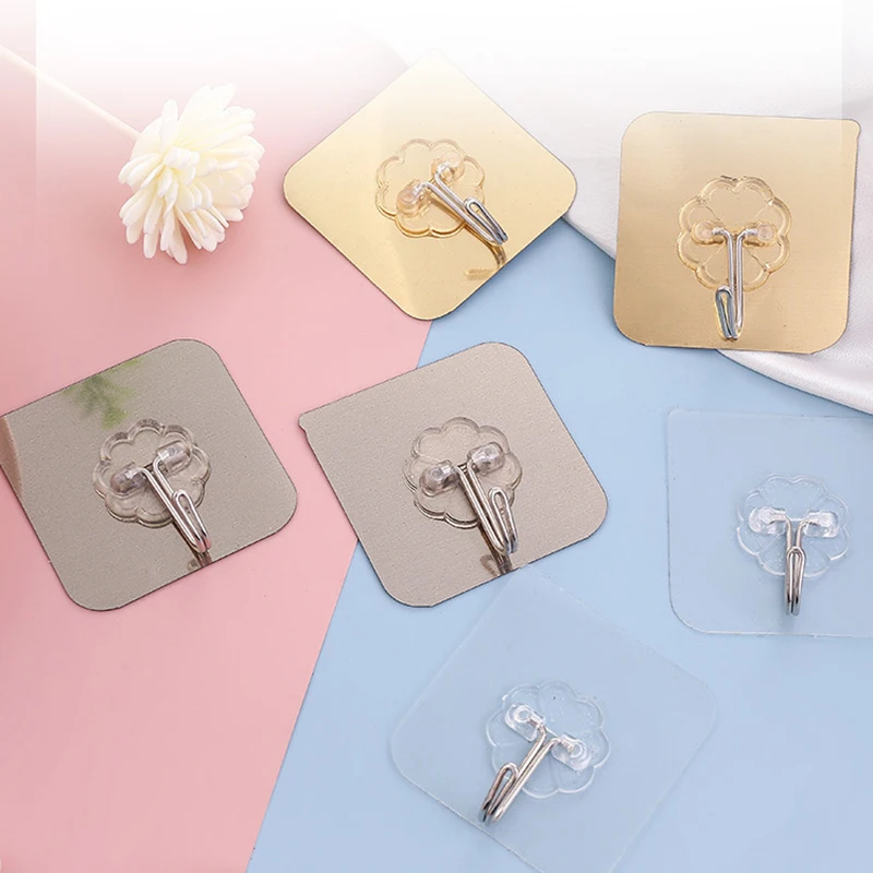 

Stainless Steel Hooks Strong Transparent Self Adhesive Door Wall Hangers Suction Cup Sucker for Kitchen Bathroom Accessories